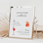 Carte d'eau moderne Signature Boissons Menu Mariag<br><div class="desc">Conçu pour coordonner avec pour la collection de Faire-part de mariage "Pure". Pour modifier les détails, cliquez sur "Détails". Pour déplacer le texte ou modifier la taille, la police ou la couleur, cliquez sur "Modifier à l'aide de l'outil de conception". Voir le lien de collection sur cette page pour voir...</div>