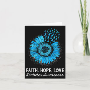 Carte Débardeur de sensibilisation au diabète Faith Hope