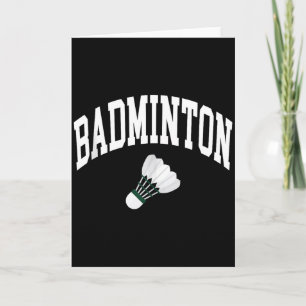Carte Débardeur graphique joueur de badminton navette 