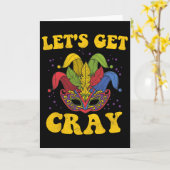 Carte Débarrassons-nous du Mardi Gras crayon (Fleur jaune)