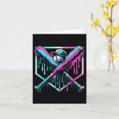 Carte Débit De Baseball Pour Garçons Ice Cream Drip Jeun (Fleur jaune)