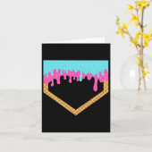 Carte Débit De Baseball Pour Garçons Ice Cream Drip Yout (Fleur jaune)