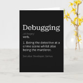 Carte Débogage | Drôle cadeau pour Programmer (Fleur jaune)