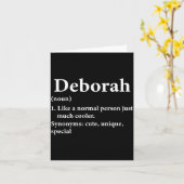 Carte Deborah Name Definition Funny D (Fleur jaune)