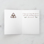 Carte debout de solstice/vacances de pierres (Intérieur)