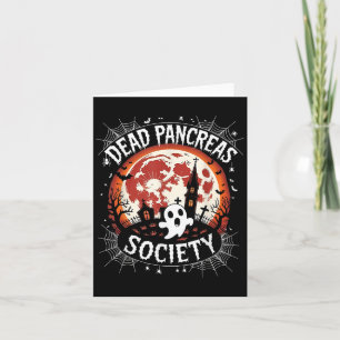 Carte Debout Pancreas Société Fantôme Halloween Maladie