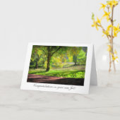 Carte Début de l'automne/de automne - Congrats sur le (Fleur jaune)