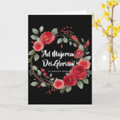 Carte Début de l'obtention du diplôme St. Ignatius Relig (Fleur jaune)