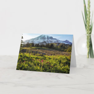 Carte Début de soirée sur le Mont Rainier