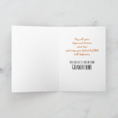 Carte Début d'or de la graduation religieuse avec Casque (Intérieur)