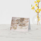 Carte Début et fin (Fleur jaune)