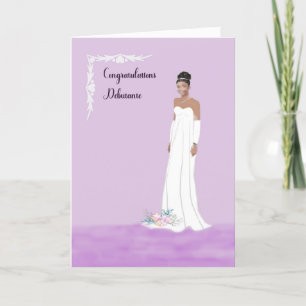 Carte Debutante pour la jeune fille noire