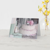 Carte Décadent Designer Cakes Félicitations (Fleur jaune)