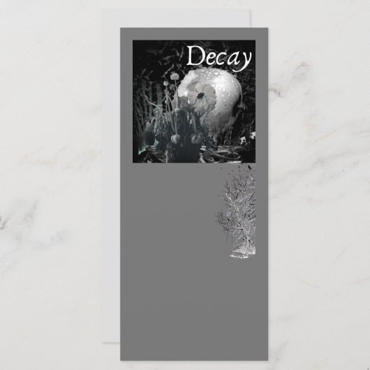 Carte Decay - Gothic Invite & Greeting Card (Devant / Derrière)