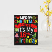 Carte December 25th Merry Christmas And Yes It's My 16th (Fleur jaune)