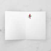 Carte Décembre Anniversaire Cardinal Bird, Nature (Intérieur)