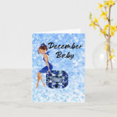 Carte Décembre Baby (Fleur jaune)