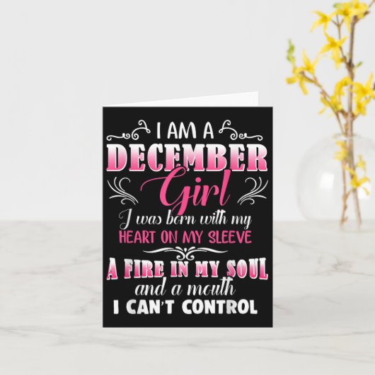 Carte Décembre Les Filles Tirent Dans Ma Bouche D'Âme Je (Fleur jaune)