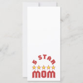 Carte Décerné 5 étoiles à maman (Dos)