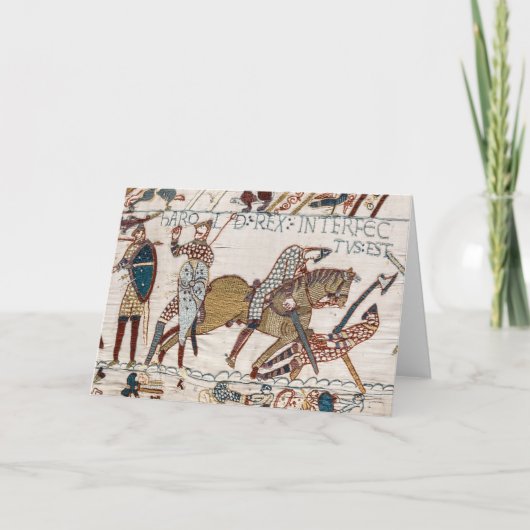 Carte Décès du roi Harold (Tapisserie de Bayeux) (Devant)