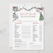 Carte d'échange cadeau Secret Père Noël Co Worker (Devant)