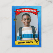 Carte d'échange comique personnalisée pour les enf (Devant)