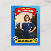 Carte d'échange de soccer personnalisée, carte de (Devant)