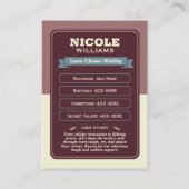 Carte d'échange Equipe personnalisée, Cadeaux d'Ep (Dos)