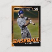Carte d'échange Orange & Black Pro Baseball person (Devant)