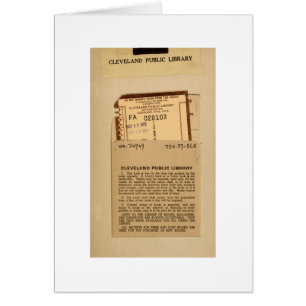 Carte d'échéance de bibliothèque