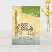 Carte d'échecs (Fleur jaune)