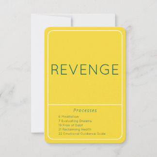Carte d'échelle d'orientation émotionnelle Revenge