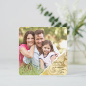 Carte déchirée de vacances de photo de bords (Debout devant)