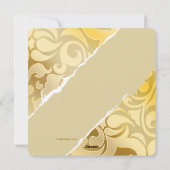 Carte déchirée de vacances de photo de bords (Dos)