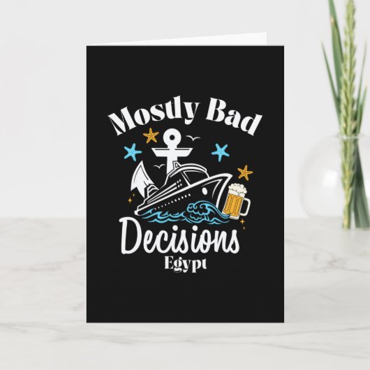 Carte Décisions Mostly D Égypte Spring Break  (Devant)
