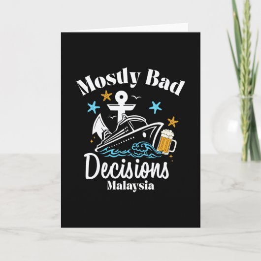 Carte Décisions Mostly D Malaisie Spring Break  (Devant)
