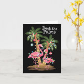 Carte Deck Le Flamant rose Palms Lumières Tropicales De  (Fleur jaune)