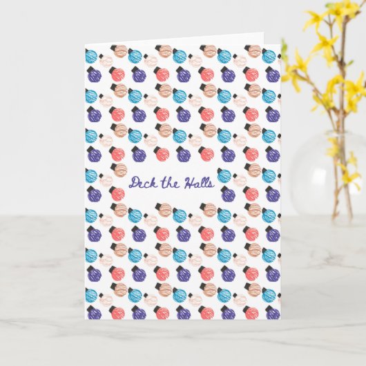 Carte Deck the Halls (Fleur jaune)