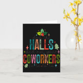 Carte Deck The Halls And Not Your Coworkers Christmas Ma (Fleur jaune)
