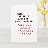 Carte Deck The Halls Not Your Coworkers (Fleur jaune)