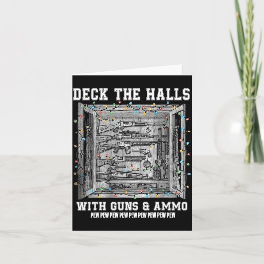 Carte Deck The Halls With Guns &amp; Ammo  (Devant)