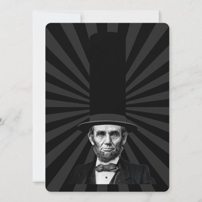 Carte Déclaration de mode présidentielle Abraham Lincoln (Devant)