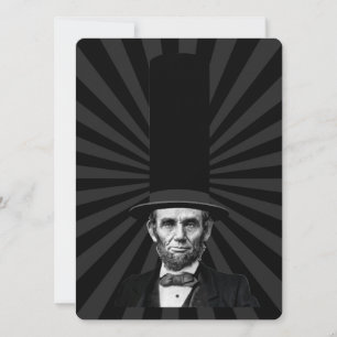 Carte Déclaration de mode présidentielle Abraham Lincoln