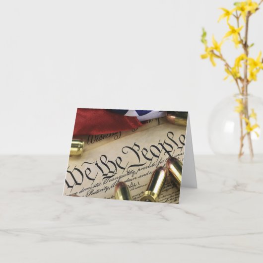 Carte Déclaration d'indépendance (Fleur jaune)