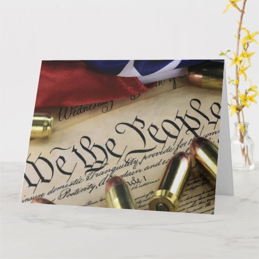 Carte Déclaration d'indépendance (Fleur jaune)