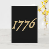 Carte Déclaration d'indépendance de 1776 Amérique États- (Fleur jaune)