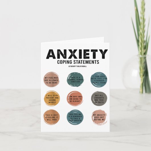 Carte Déclarations d'adaptation de l'anxiété Médecins de (Devant)
