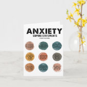 Carte Déclarations d'adaptation de l'anxiété Médecins de (Fleur jaune)