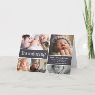 Carte Déclin personnalisé Présentation du collage photo 