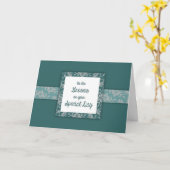 Carte Déco des chambres turquoises (Fleur jaune)